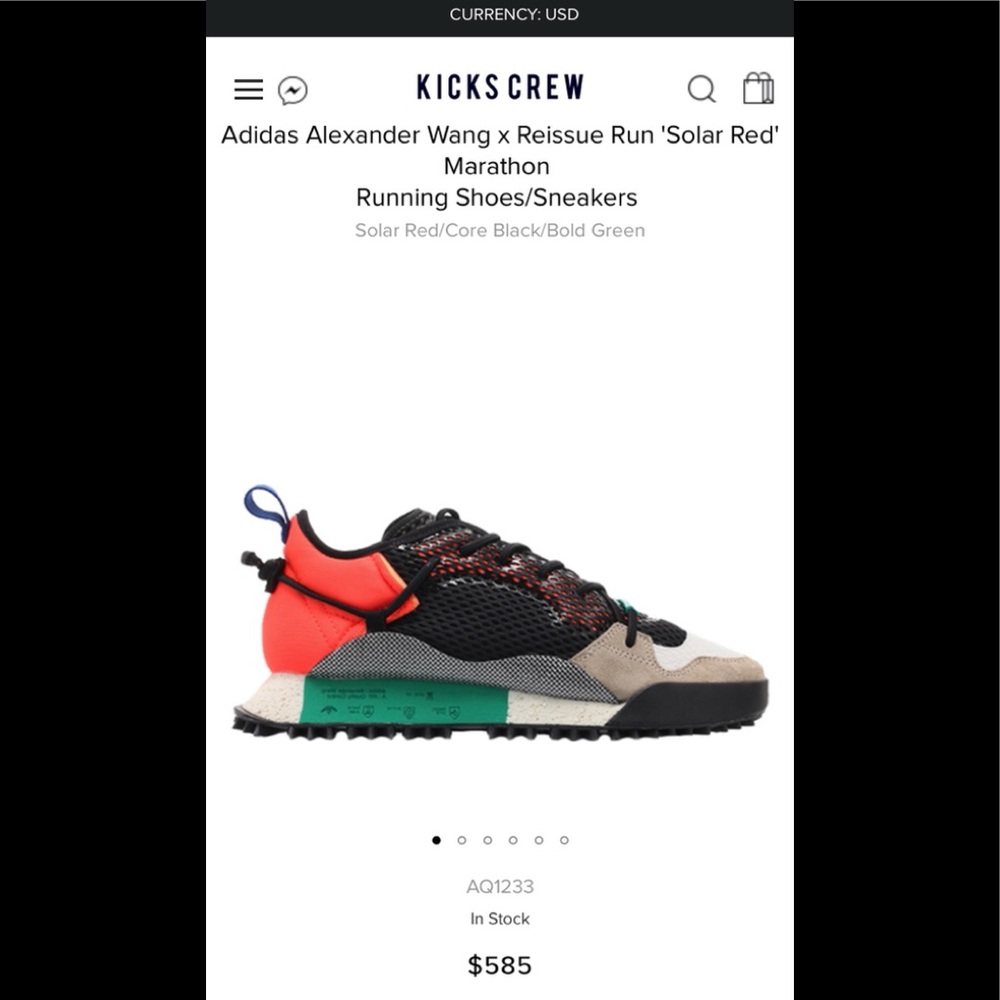 Alexander Wang Reissue Run Red + Adidas collab